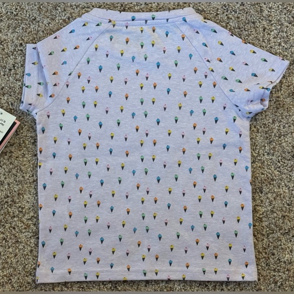 NWT Andy & Evan Girls 4T Purple Ice Cream Tee - Picture 6 of 8
